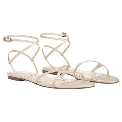 SAM EDELMAN山姆爱德曼款金属绑带金色平跟时装凉鞋ELLINA