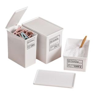 日式家用洗衣粉分装盒阳台晾衣夹收纳盒可叠加深抽屉分隔整理储物