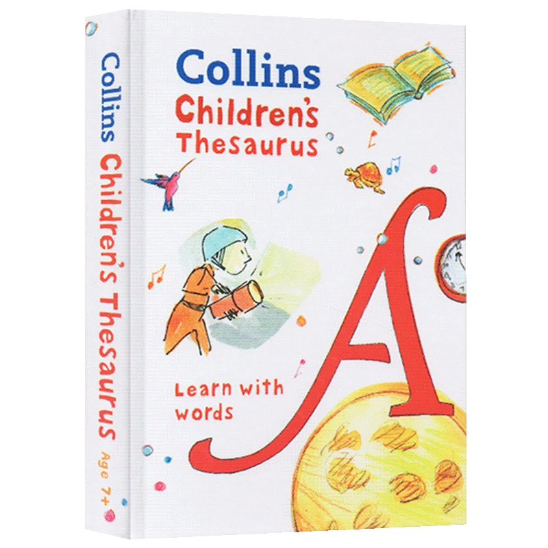 柯林斯儿童小学同义词英语词典英文原版字典Collins Children's Thesaurus:Learn with words英文版书籍进口原版学习工具书