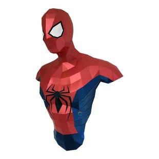 65厘米高 超凡蜘蛛侠超级英雄墙面装饰lowpoly风格动漫纸艺模型