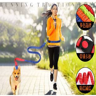跨境热销宠物弹力牵狗绳 散步户外遛狗绳 免手持可调节腰带跑步绳