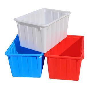 加厚塑料水箱长方形大号储水桶塑料桶家用养鱼方桶浅盆周转箱仓储