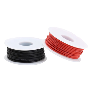 特软耐高温硅胶线镀锡铜柔性电线16AWG-30AWG五色5卷彩DIY盒装线