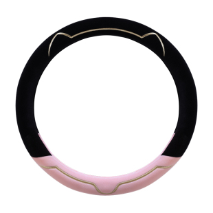 冬季毛绒方向盘套高级感轻奢短毛绒新款汽车方向盘把套女冬天保暖