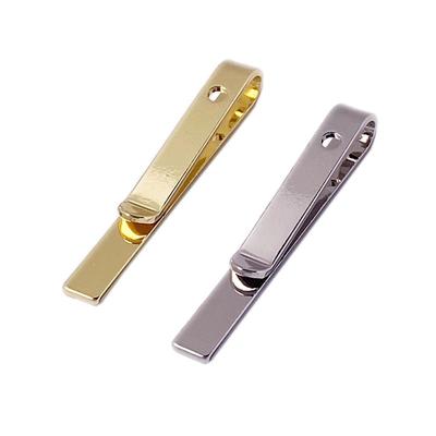 小众风领带夹金色银色领带夹商务正装简约结婚韩版领夹定制LOGO