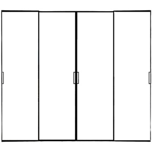 北京定制铝镁合金极窄厨房客厅复古三联动推拉门隔断卫生间玻璃门
