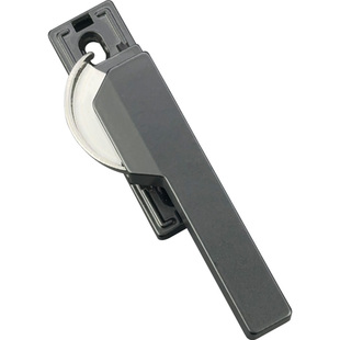 老式铝合金门窗方柄月牙锁塑钢平移推拉窗户锁钩阳台门窗锁栓搭扣