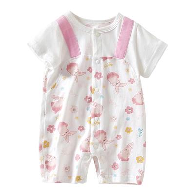 透气柔软不闷汗，纯棉婴儿连体衣