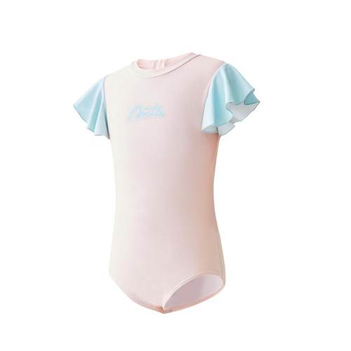 安踏儿童女小童连体泳装女宝宝夏季游泳衣亲肤可爱2023年新款旗舰