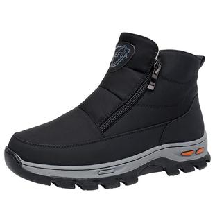 老北京布鞋女棉鞋冬季加绒加厚防水羊毛妈妈鞋防滑中老年人雪地靴