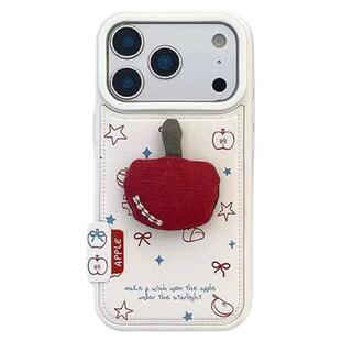 由里公园ins韩系俏皮少女涂鸦立体红苹果17适用17pro苹果17ProMax手机壳iPhone16全包14新款16Promax保护套13