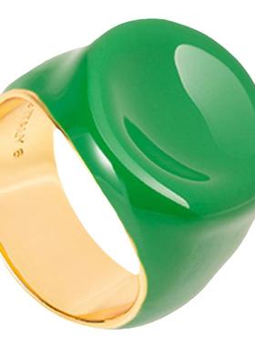 珐琅釉戒指女法式原创质感小众