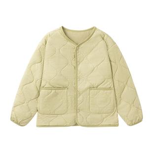 【校服搭档】全棉时代儿童外套男女童秋冬新款两面穿夹棉保暖棉服