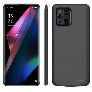 适用于oppofindx3背夹电池findx3pro背夹充电宝findx2无线充电手机壳pro移动电源超薄大容量