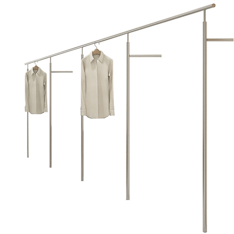 私人定制服装店不锈钢展示架衣架