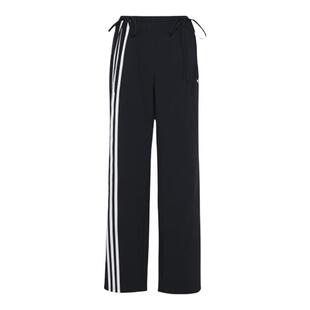 滔搏adidas阿迪达斯三叶草女子三条纹缎带运动休闲梭织长裤KY5688