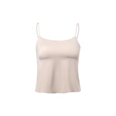 半醒大码吊带背心带胸垫显瘦美背