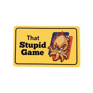 美特扑客德州扑克鱿鱼牌大号鱿鱼币85mm鱿鱼卡THAT STUPID GAME