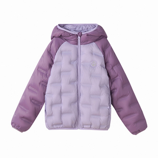 笛莎童装女童羽绒服2025冬季新款儿童中大童连帽短款外套休闲轻薄
