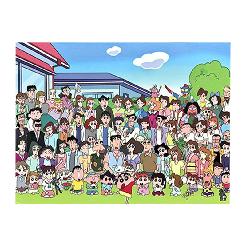蜡笔小新全家福数字油画diy填DIY/数字油画