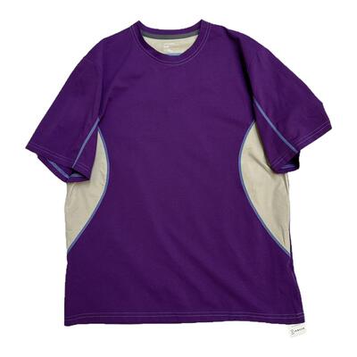 拼接男士户外运动休闲短袖T恤