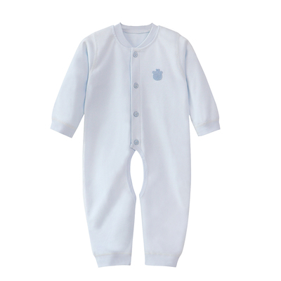 童泰对开开裆连体衣纯棉春秋无骨