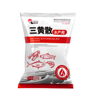 三黄散水产养殖烂身赤皮肝胆康综合症鱼药出血烂鳃腐皮山青五黄散