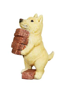 室内小狗狗哈士奇田园犬花盆摆件