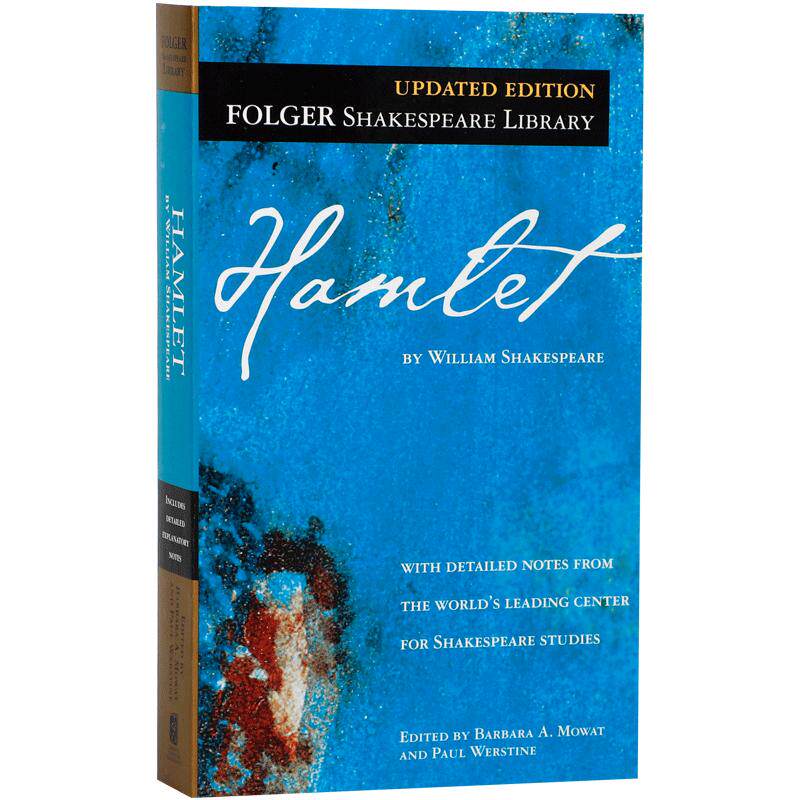 哈姆雷特英文原版 Hamlet Folger Library Shakespeare莎士比亚四大悲剧之一外国小说世界文学名著学生课外英语阅读书籍正版书