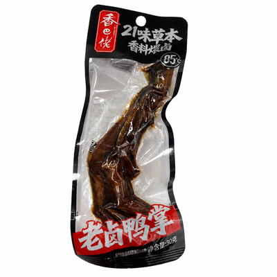 香巴佬老卤鸭爪卤鸭掌卤味鸭爪真空独立包装鸭肉散装休闲小零食