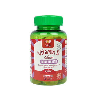 临清仓价英国HB荷柏瑞儿童钙加维生素D软糖30粒hb kids vitamin D
