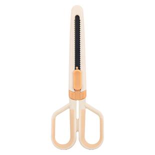 fizz家用剪子特氟龙剪刀美工刀不锈钢裁纸刀带保护套不沾不粘胶办公小剪刀手工用拆快递开箱小刀二合一便携