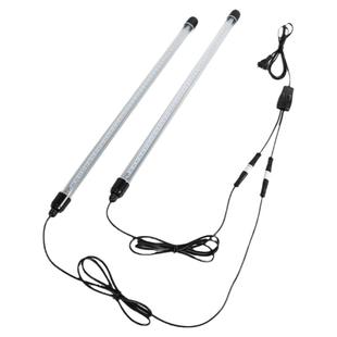 LED防水灯管T8一拖二节能鱼缸龟缸水族箱水草龙鱼增艳超亮照明灯