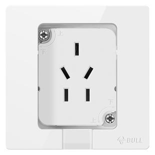 公牛嵌入式插座冰箱内嵌式五孔隐藏形插座面板10a内86型暗装暗盒