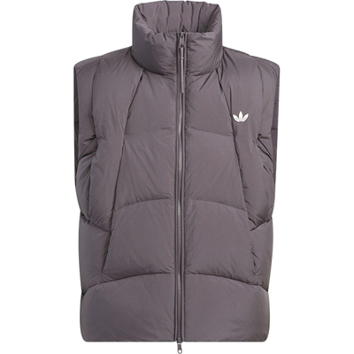 Adidas/阿迪达斯正品三叶草男女拉链保暖立领运动羽绒马甲KV3986