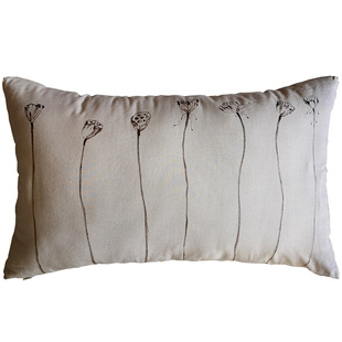 本原床头靠垫软包客厅沙发榻榻米靠枕床上大靠背亚麻抱枕腰靠软靠