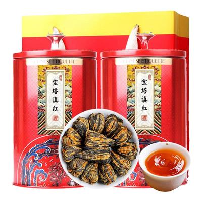 云南凤庆特级金丝宝塔滇红茶500g