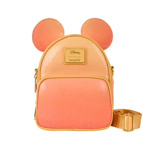 Loungefly迪士尼米妮米老鼠正版周边单肩包斜挎包迷你女双肩包