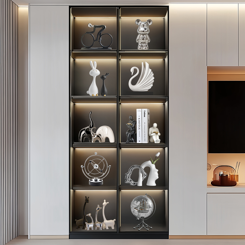 电视柜摆件酒柜装饰品轻奢上档次简约大气客厅玻璃柜高端高档现代