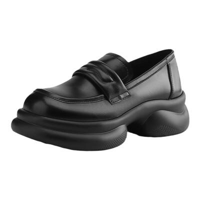 达芙妮爆款推荐！厚底真皮乐福鞋