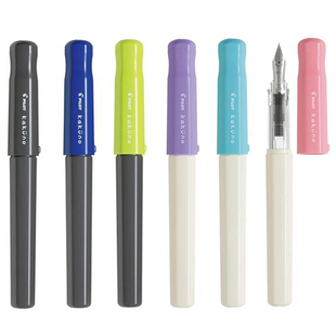 日本PILOT百乐KaKuno笑脸成人小学生书写练字用墨囊示范万年钢笔