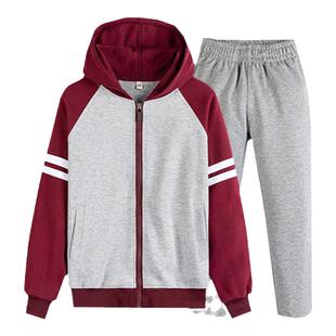 合肥市和平小学校服增订链接小学生校服棒球服红色T恤校服裤子