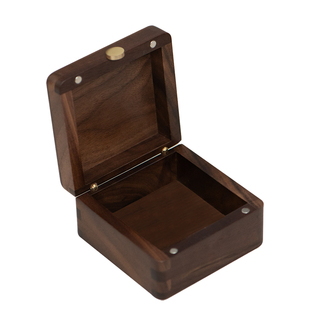 金条专用收纳盒放黄金5g10克小盒子黑胡桃实木首饰盒茶室茶道配件