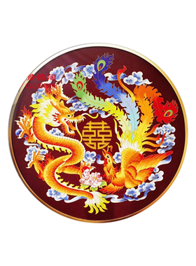 龙凤景泰蓝装饰画掐丝结婚diy