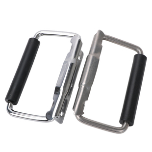 LS504-1 带胶套活动拉手带弹簧自动回位 304不锈钢 XAE41/42柜门