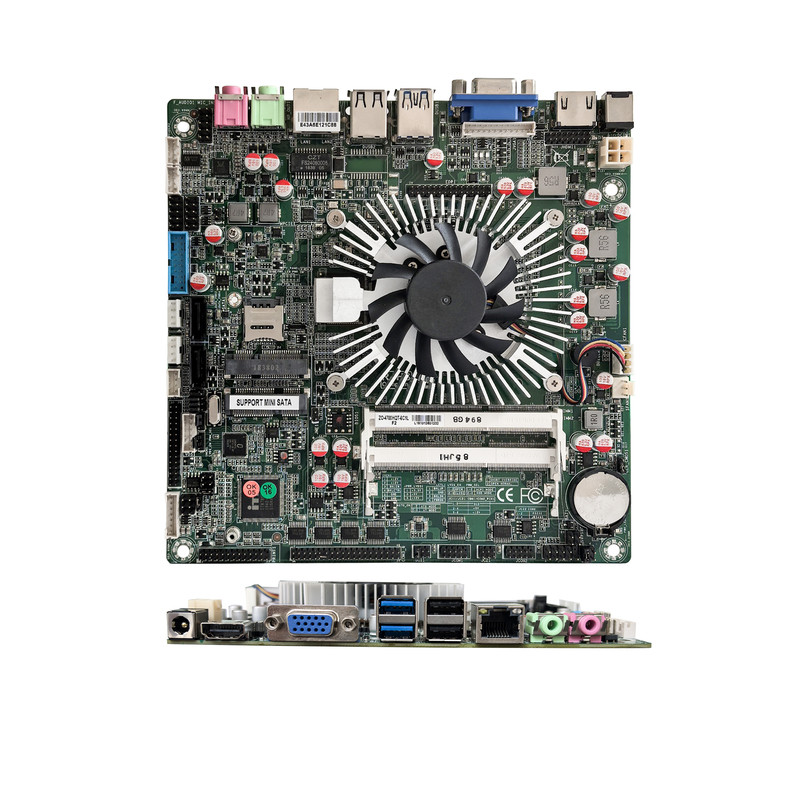 双赞i7 4700hq主板 迷你ITX开发板6COM准系统主机双显POS机板