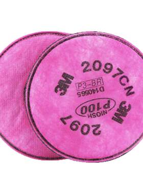 3M2091防尘罩过滤棉酸性气体2097异味2096CN活性炭电焊烟滤芯P100