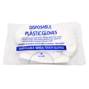 一次性手套理发店美发工具塑料pvc透明加厚耐用染美发专用品