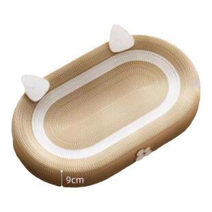 猫抓板超级大猫窝一体冬季高密度天然剑麻麻绳椭圆形磨爪子