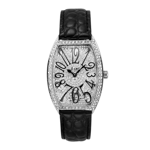 2025职场手表女满天星女士机械女款满钻法兰克机械表女表穆勒表黑